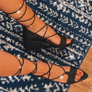 Nasty Gal Chunky Heeled Sandals